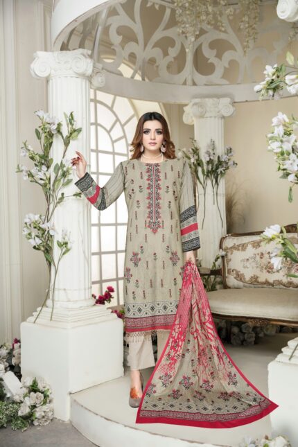 SAPPHIRE LAWN UNSTITCHED 3PC 025