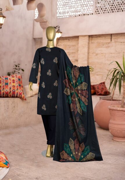 MTJ EMBROIDERED LAWN 3 PEC IBC-1276